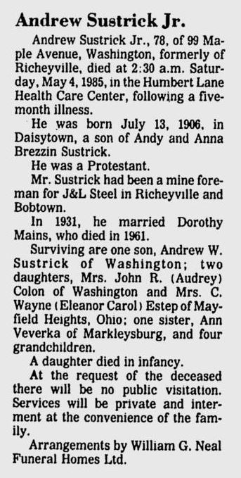 Andrew Sustrick Jr.